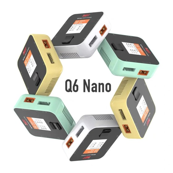 Ventas calientes ISDT Q6 Nano 200W 8A Cargador de alta potencia de alto equilibrio Q6 para RC FPV Racing Freestyle Drones Piezas de bricolaje
